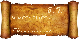 Buczák Timót névjegykártya